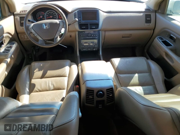 2007 Honda Pilot EX-L with VIN 5FNYF28777B022958, listed as a Copart auction lot 46793575 with 96,016 mi miles and Salvage Title. Bid and sale history available at DreamBid. Image 8.