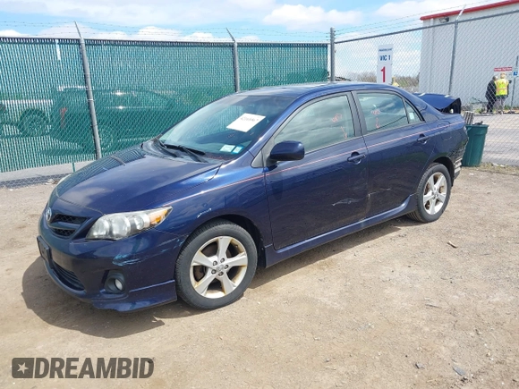 2011 Toyota Corolla L with VIN 2T1BU4EE1BC563429, listed as a IAAI auction lot 42165567 with 148,603 mi miles. Bid and sale history available at carsss.com. Image 2.
