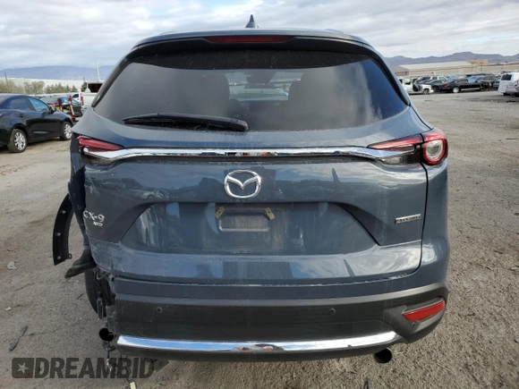 2023 Mazda CX-9 Carbon Edition with VIN JM3TCBDY0P0650772, listed as a Copart auction lot 48994315 with 14,758 mi miles and Salvage title. Bid and sale history available at DreamBid. Image 6.