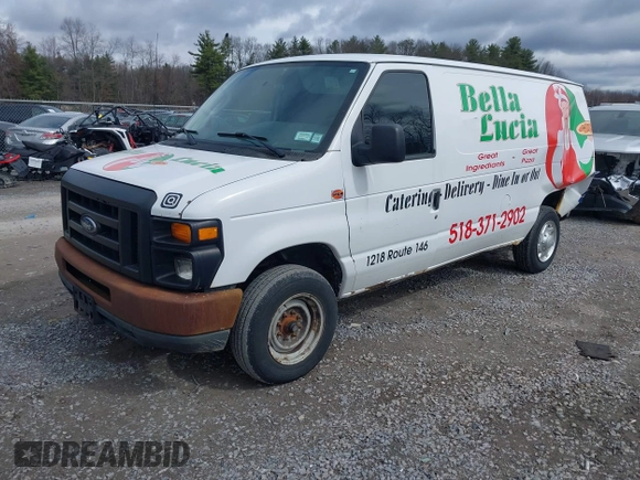 2012 Ford Econoline Cargo Commercial with VIN 1FTNE1EW6CDA93498, listed as a IAAI auction lot 42041801 with 105,555 mi miles and . Bid and sale history available at carsss.com. Image 2.