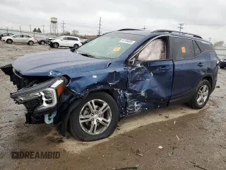 2022 GMC Terrain SLE with VIN 3GKALMEV9NL128470, listed as a Copart auction lot 44194835 with 63,385 mi miles and Salvage Title. Bid and sale history available at carsss.com. Image 1.