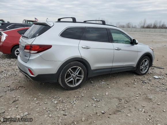 2017 Hyundai Santa Fe Limited Ultimate with VIN KM8SRDHF9HU229792, listed as a Copart auction lot 50763035 with 124,200 mi miles and Clean Title. Bid and sale history available at carsss.com. Image 3.