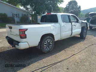 2023 Nissan Frontier SV with VIN 1N6ED1FK1PN652290, listed as a IAAI auction lot 42443397 with 38,876 mi miles and . Bid and sale history available at DreamBid. Image 4.
