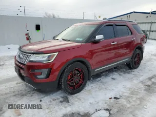 2017 Ford Explorer Platinum z VIN 1FM5K8HT3HGA14034, wystawiony jako Copart lot #45879575 z przebiegiem 100 996 mil mil oraz Nie do naprawy • Non repairable. Historia ofert i sprzedaży dostępna na DreamBid. Obrazek 1.