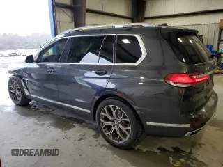 2021 BMW X7 xDrive40i with VIN 5UXCW2C0XM9H51936, listed as a Copart auction lot 45892475 with 49,554 mi miles and Salvage Title. Bid and sale history available at carsss.com. Image 2.