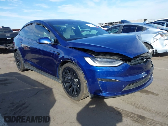 2022 Tesla Model X with VIN 7SAXCDE58NF341112, listed as a IAAI auction lot 41632491 with Not Provided miles and . Bid and sale history available at DreamBid. Image 1.