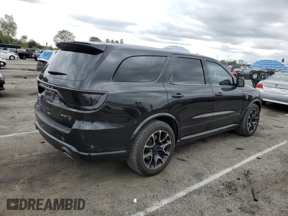 2021 Dodge Durango SRT Hellcat with VIN 1C4SDJH93MC626586, listed as a Copart auction lot 50986195 with 55,495 mi miles and Salvage Title. Bid and sale history available at DreamBid. Image 3.