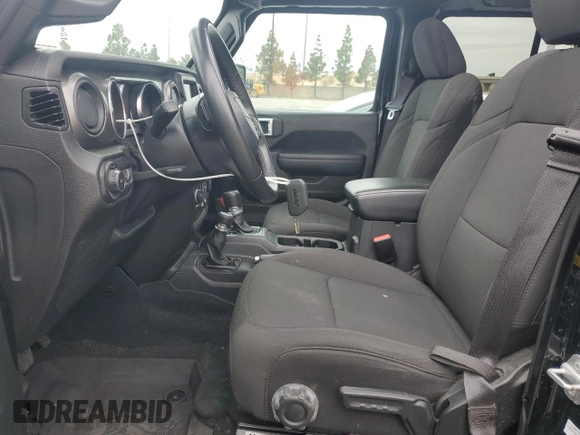 2022 Jeep Wrangler Unlimited Willys with VIN 1C4HJXDN8NW263081, listed as a Copart auction lot 54544895 with 34,239 mi miles and Salvage Title. Bid and sale history available at DreamBid. Image 7.