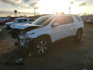 2020 Chevrolet Traverse LT z VIN 1GNERHKWXLJ220232, wystawiony jako Copart lot #84495104 z przebiegiem 97 592 mil mil oraz Szkoda całkowita • Salvage title. Historia ofert i sprzedaży dostępna na DreamBid. Obrazek 1.