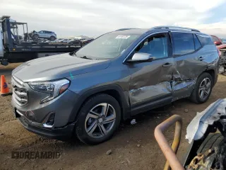 2020 GMC Terrain SLT with VIN 3GKALPEV3LL300619, listed as a Copart auction lot 46183725 with 73,427 mi miles and Salvage Title. Bid and sale history available at carsss.com. Image 1.