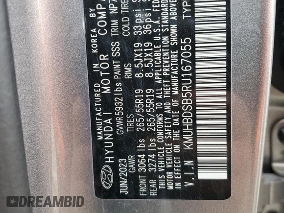 2024 Genesis GV80 z VIN KMUHBDSB5RU167055, wystawiony jako Copart lot #52573955 z przebiegiem Nie podano mil oraz Szkoda całkowita • Salvage title. Historia ofert i sprzedaży dostępna na DreamBid. Obrazek 13.