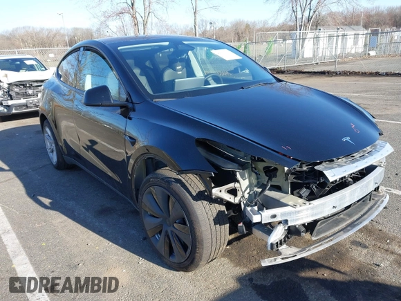 2023 Tesla Model Y Long Range with VIN 7SAYGAEE3PF925928, listed as a IAAI auction lot 41753910 with Not provided miles and . Bid and sale history available at DreamBid. Image 1.