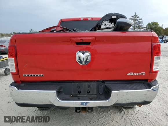 2020 Ram 2500 Big Horn with VIN 3C6UR5DJXLG141379, listed as a Copart auction lot 77498154 with 0 mi miles and Salvage Title. Bid and sale history available at carsss.com. Image 6.