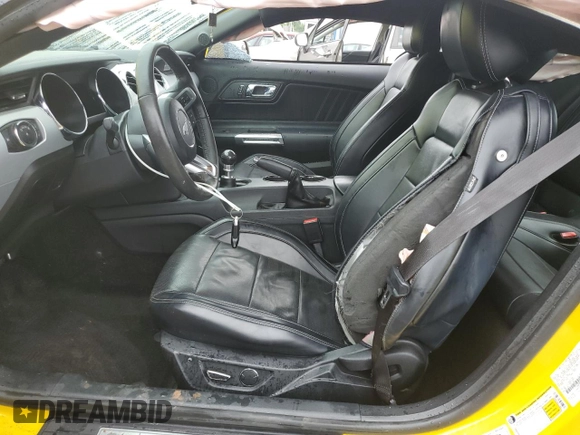 2016 Ford Mustang GT with VIN 1FA6P8CF9G5214847, listed as a Copart auction lot 61108705 with 54,137 mi miles and Salvage title. Bid and sale history available at DreamBid. Image 7.