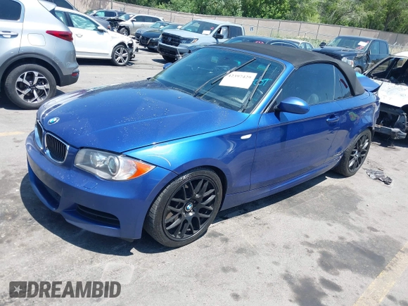 2009 BMW 1 Series 135i with VIN WBAUN93589VK41171, listed as a IAAI auction lot 42397429 with 127,304 mi miles and . Bid and sale history available at DreamBid. Image 2.