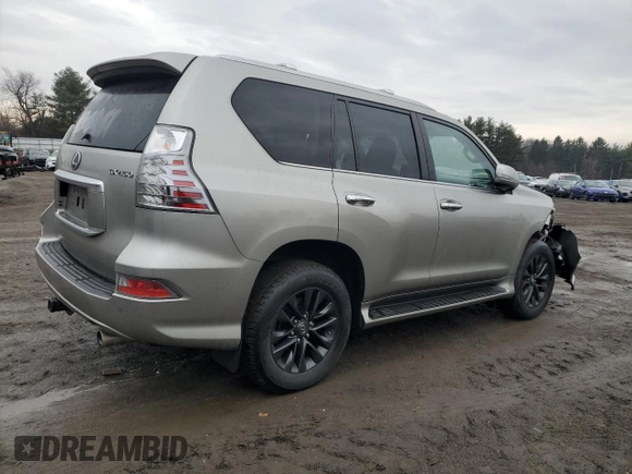 2023 Lexus GX with VIN JTJAM7BX4P5345358, listed as a Copart auction lot 43178375 with 38,666 mi miles and Salvage Title. Bid and sale history available at carsss.com. Image 3.