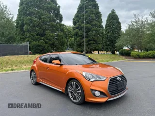 2016 Hyundai Veloster Turbo with VIN KMHTC6AEXGU274614, listed as a Copart auction lot 61510255 with 74,071 mi miles and Clean title. Bid and sale history available at DreamBid. Image 1.