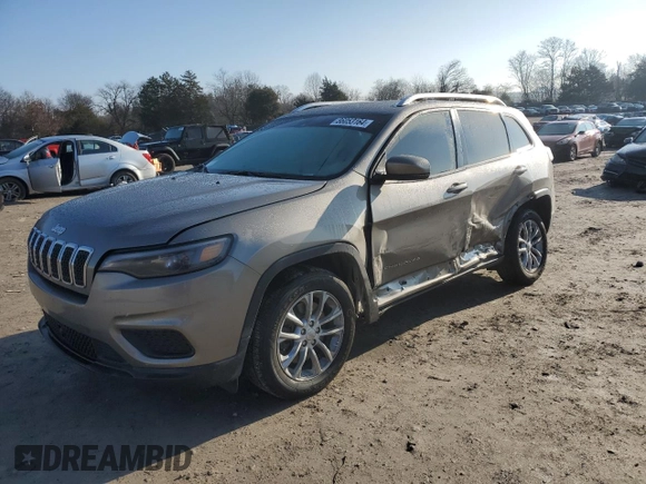 2021 Jeep Cherokee Latitude with VIN 1C4PJLCB0MD134368, listed as a Copart auction lot 86053164 with 64,513 mi miles and Salvage Title. Bid and sale history available at carsss.com. Image 1.