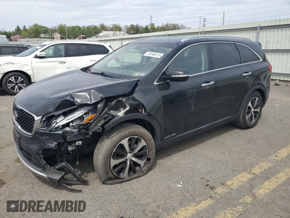 2016 Kia Sorento EX with VIN 5XYPHDA58GG006609, listed as a Copart auction lot 54546415 with 195,504 mi miles and Salvage title. Bid and sale history available at DreamBid. Image 1.
