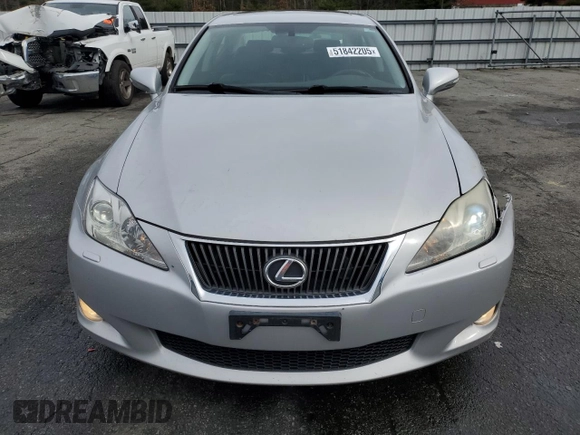2010 Lexus IS 250 with VIN JTHCF5C26A5043749, listed as a Copart auction lot 51842205 with 175,930 mi miles and Salvage Title. Bid and sale history available at carsss.com. Image 5.