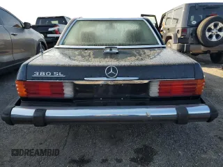 1983 Mercedes-Benz 380 with VIN WDBBA45A6DB022849, listed as a Copart auction lot 74930814 with 85,082 mi miles and Salvage Title. Bid and sale history available at carsss.com. Image 6.
