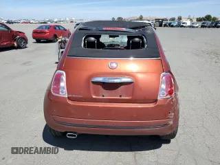 2012 FIAT 500 Pop with VIN 3C3CFFDR8CT260634, listed as a Copart auction lot 57174845 with 106,905 mi miles and Salvage title. Bid and sale history available at DreamBid. Image 6.