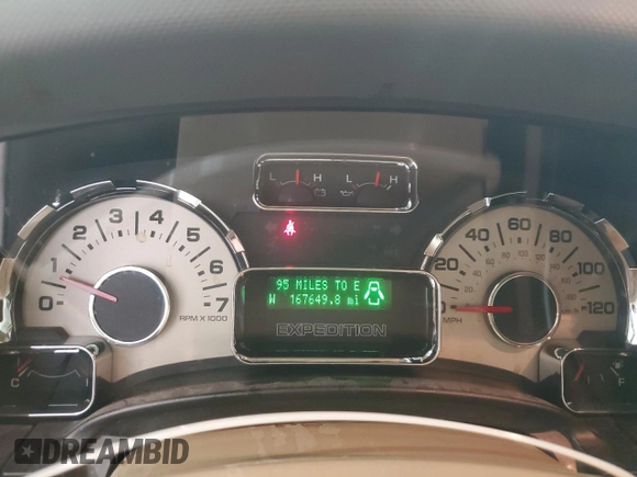 2013 Ford Expedition Max XLT with VIN 1FMJK1J55DEF29172, listed as a Copart auction lot 52540675 with 167,649 mi miles and Salvage title. Bid and sale history available at DreamBid. Image 9.