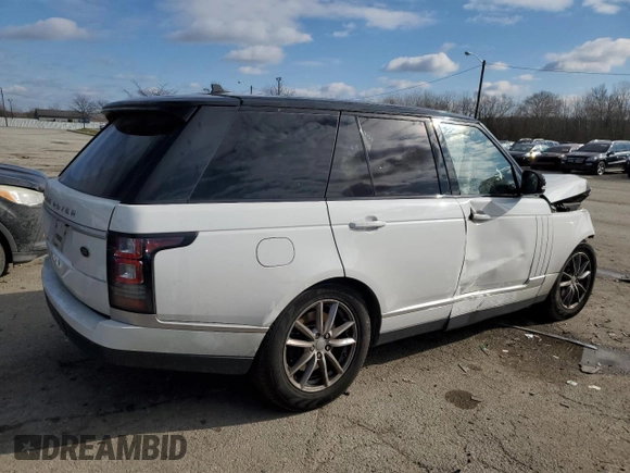 2016 Land Rover Range Rover with VIN SALGR2PF2GA319116, listed as a Copart auction lot 84227544 with 134,648 mi miles and Salvage Title. Bid and sale history available at carsss.com. Image 3.