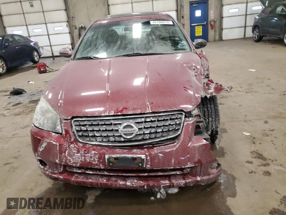 2005 Nissan Altima 3.5 SE with VIN 1N4BL11D45C332350, listed as a Copart auction lot 45106815 with 0 mi miles and Salvage Title. Bid and sale history available at carsss.com. Image 5.