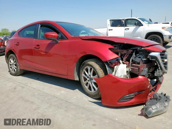 2018 Mazda 3 Sport with VIN 3MZBN1K73JM202577, listed as a Copart auction lot 52208665 with 134,207 mi miles and Salvage Title. Bid and sale history available at DreamBid. Image 4.