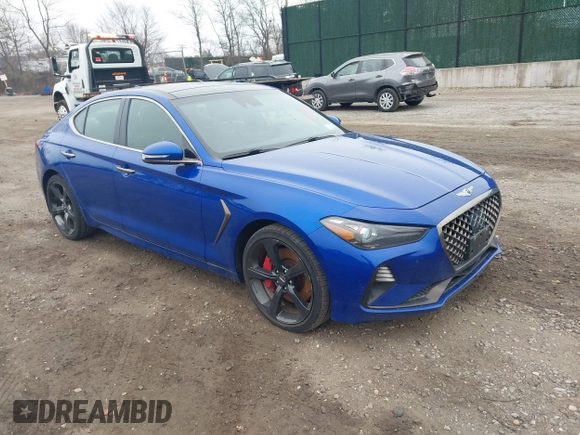 2021 Genesis G70 3.3T with VIN KMTG34LE2MU066635, listed as a IAAI auction lot 41843002 with 78,029 mi miles and . Bid and sale history available at DreamBid. Image 1.