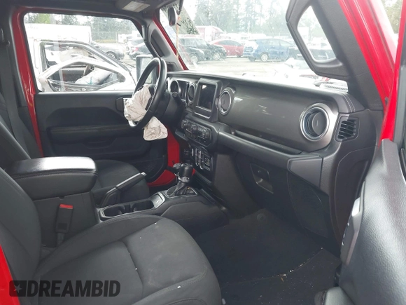 2018 Jeep Wrangler Unlimited Sahara with VIN 1C4HJXEG1JW310817, listed as a IAAI auction lot 42248374 with 64,516 mi miles and . Bid and sale history available at DreamBid. Image 5.