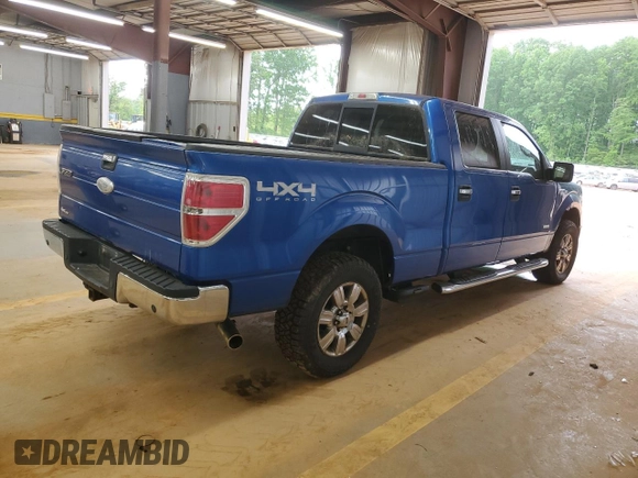 2011 Ford F-150 XLT with VIN 1FTFW1ETXBFC18285, listed as a Copart auction lot 53943355 with 139,861 mi miles and Clean Title. Bid and sale history available at carsss.com. Image 3.
