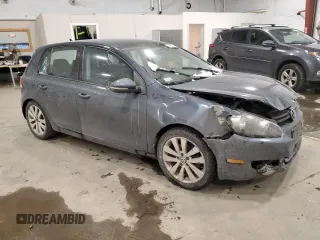 2012 Volkswagen Golf TDI with VIN WVWNM7AJ3CW337760, listed as a Copart auction lot 82486914 with 102,875 mi miles and Salvage title. Bid and sale history available at DreamBid. Image 4.
