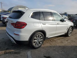 2018 BMW X3 xDrive30i with VIN 5UXTR9C51JLC76168, listed as a Copart auction lot 44956445 with 41,859 mi miles and Salvage Title. Bid and sale history available at DreamBid. Image 3.