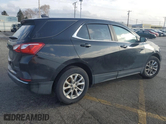 2021 Chevrolet Equinox LT with VIN 2GNAXUEV4M6104698, listed as a Copart auction lot 82340624 with 106,235 mi miles and Salvage Title. Bid and sale history available at DreamBid. Image 3.