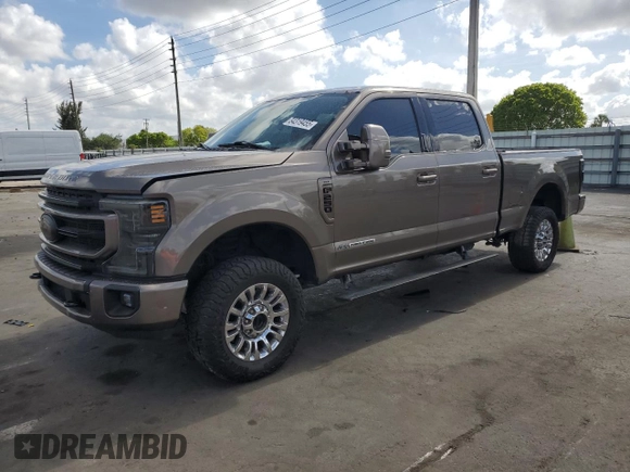2021 Ford F-250 XL with VIN 1FT7W2BT5MED13702, listed as a Copart auction lot 54319455 with 66,973 mi miles and Salvage title. Bid and sale history available at DreamBid. Image 1.