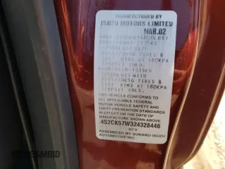 2002 Isuzu Rodeo z VIN 4S2CK57W324328446, wystawiony jako Copart lot #58097174 z przebiegiem 118 514 mil mil oraz Szkody całkowita. Historia ofert i sprzedaży dostępna na DreamBid. Obrazek 15.