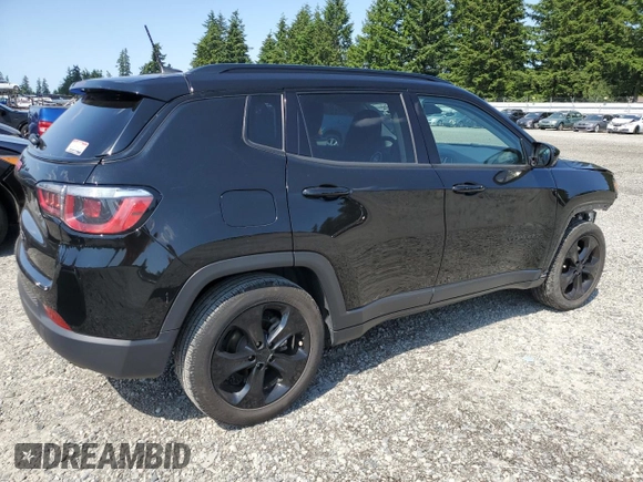 2020 Jeep Compass Latitude with VIN 3C4NJCBB8LT166292, listed as a Copart auction lot 59352365 with 81,397 mi miles and Salvage title. Bid and sale history available at DreamBid. Image 3.