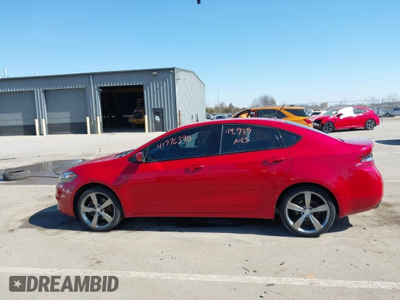 2014 Dodge Dart GT with VIN 1C3CDFEB5ED798644, listed as a IAAI auction lot 41776390 with 114,939 mi miles. Bid and sale history available at carsss.com. Image 14.