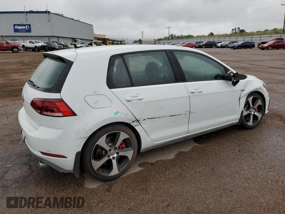 2019 Volkswagen Golf GTI S with VIN 3VW6T7AUXKM000967, listed as a Copart auction lot 58516754 with 43,355 mi miles and Salvage Title. Bid and sale history available at carsss.com. Image 3.