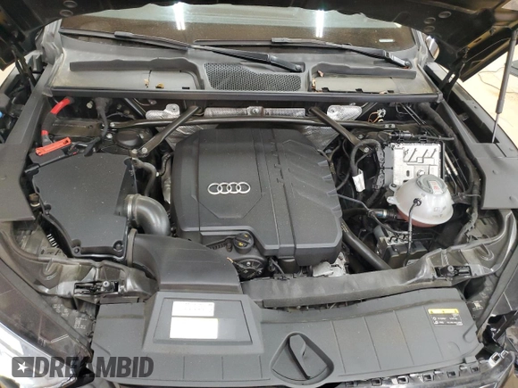 2021 Audi Q5 Premium Plus with VIN WA1BAAFY8M2116737, listed as a Copart auction lot 55652865 with 63,176 mi miles and Salvage title. Bid and sale history available at DreamBid. Image 12.