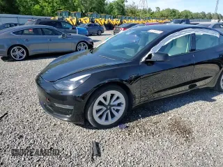 2022 Tesla Model 3 with VIN 5YJ3E1EA5NF102554, listed as a Copart auction lot 53195075 with 62,453 mi miles and Salvage Title. Bid and sale history available at DreamBid. Image 11.