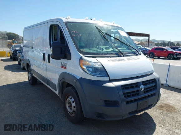 2017 Ram ProMaster Cargo with VIN 3C6TRVAG8HE521666, listed as a IAAI auction lot 42073723 with 127,619 mi miles and . Bid and sale history available at DreamBid. Image 1.