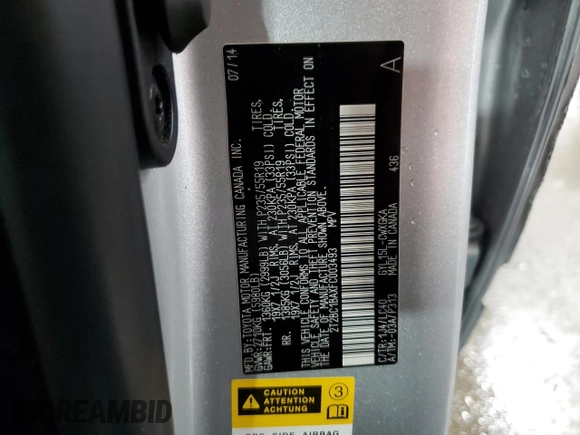 2015 Lexus RX 450h z VIN 2T2BC1BAXFC003493, wystawiony jako Copart lot #53108295 z przebiegiem 60 166 mil mil oraz Szkoda całkowita • Salvage title. Historia ofert i sprzedaży dostępna na DreamBid. Obrazek 14.