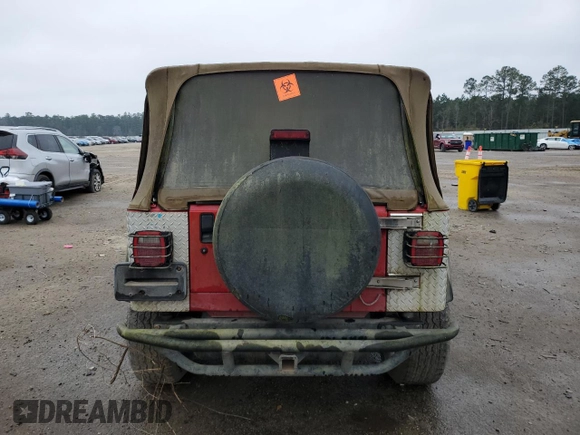 2002 Jeep Wrangler SE with VIN 1J4FA29P32P706533, listed as a Copart auction lot 43709055 with Not Provided miles and Salvage Title. Bid and sale history available at DreamBid. Image 6.