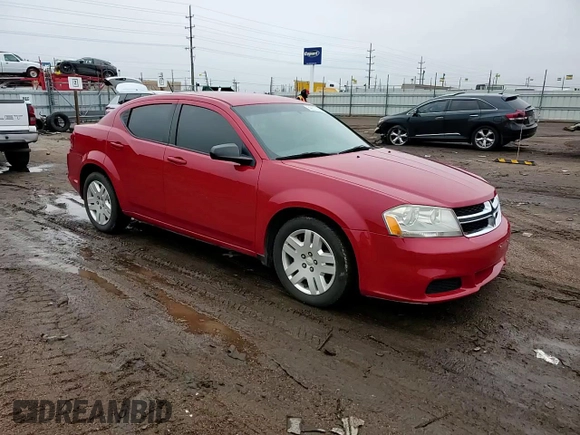 2014 Dodge Avenger SE with VIN 1C3CDZAB8EN110945, listed as a Copart auction lot 59637095 with 94,490 mi miles and Salvage title. Bid and sale history available at DreamBid. Image 13.