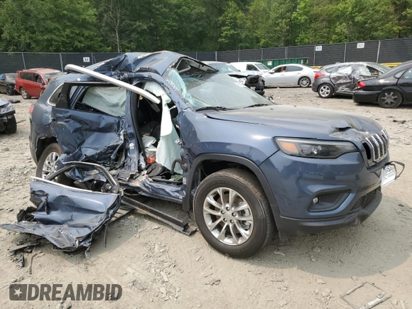 2021 Jeep Cherokee Altitude with VIN 1C4PJMLBXMD210491, listed as a Copart auction lot 55198793 with 13,752 mi miles and Salvage Title. Bid and sale history available at carsss.com. Image 4.