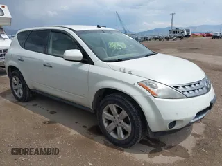 2006 Nissan Murano S z VIN JN8AZ08W06W524939, wystawiony jako IAAI lot #42472894 z przebiegiem 153 841 mil mil oraz . Historia ofert i sprzedaży dostępna na DreamBid. Obrazek 1.