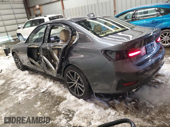 2021 BMW 3 Series 330i xDrive with VIN WBA5R7C08MFK51106, listed as a Copart auction lot 88921305 with 44,889 mi miles and Salvage Title. Bid and sale history available at carsss.com. Image 2.